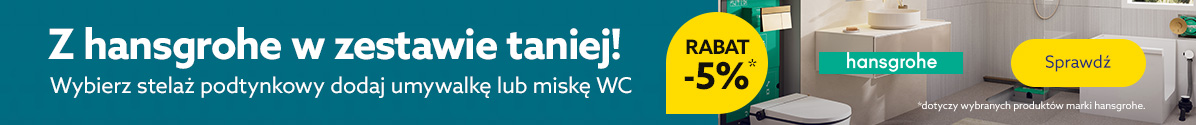 Zobacz hansgrohe ceramika i stelaż w zestawie taniej