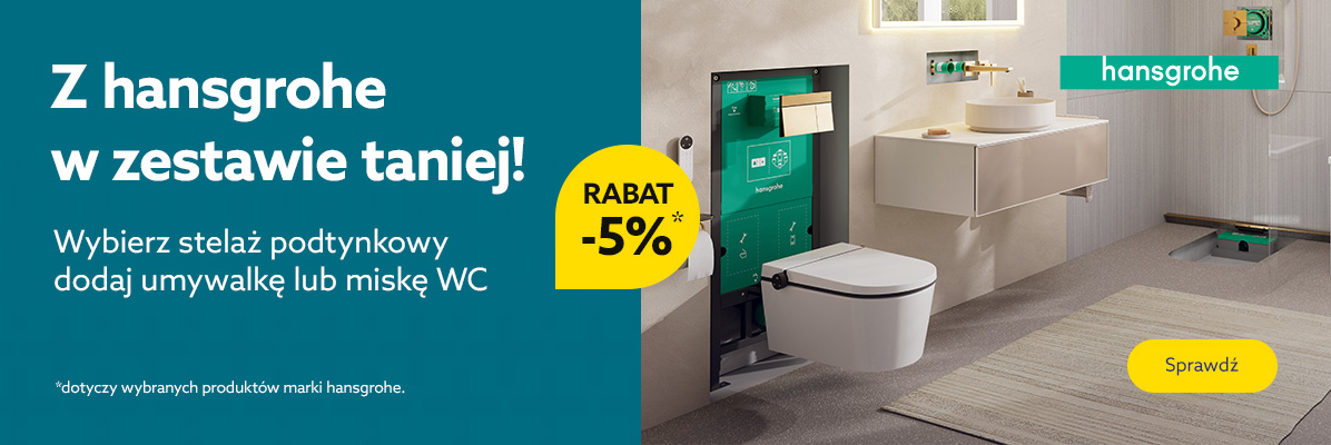 Zobacz ceramika hansgrohe w zestawie taniej