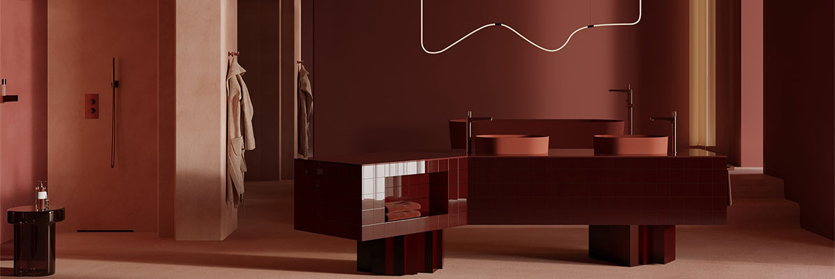 pomysł na bordową łazienkę pomysł na bordową łazienkę