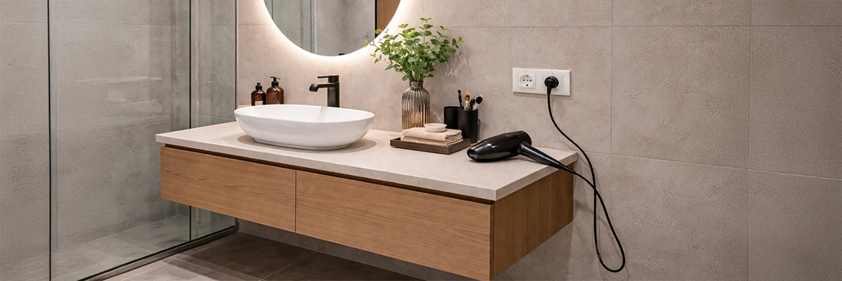 Gniazdka w łazience – zasady montażu