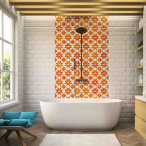 Łazienka patchwork. Z czym łączyć wzorzyste płytki? Łazienka patchwork. Z czym łączyć wzorzyste płytki?