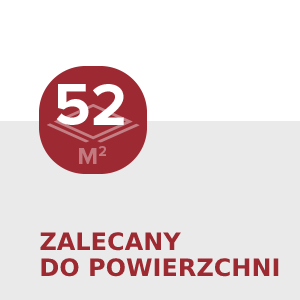 Zalecany do powierzchni 52 m²