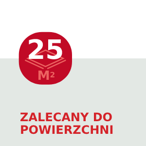 Zalecany dla pomieszczeń do 25 m²