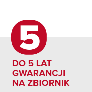 5 lat gwarancji na zbiornik