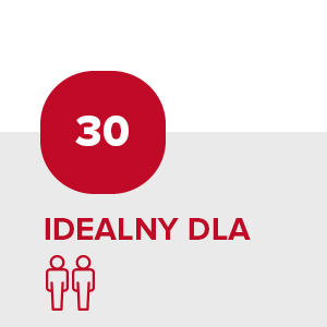 Idealny dla 2 os.