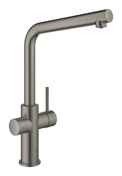 Bateria kuchenna z wylewką w kształcie ,,L''