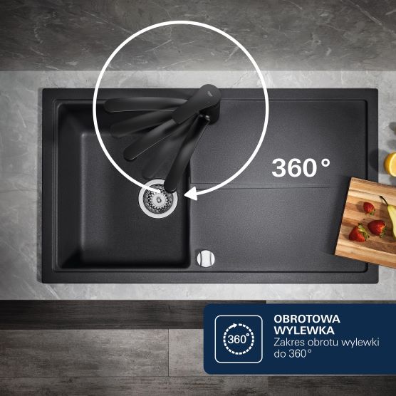 Obrotowa wylewka 360 stopni