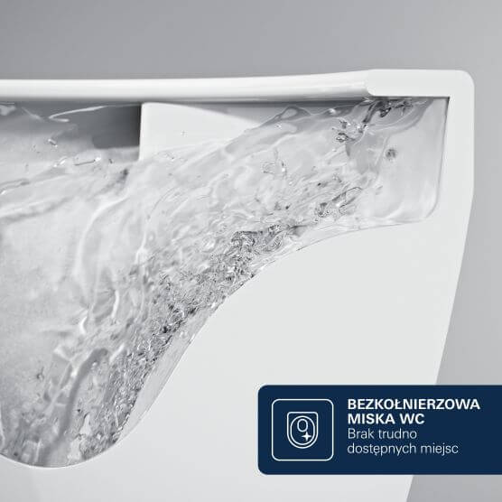 Bezkołnierzowa miska WC