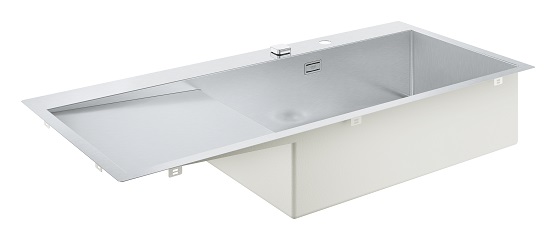 Zlewozmywak stalowy z ociekaczem