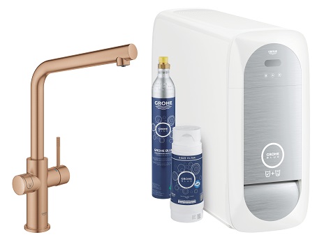 W zestawie GROHE BLUE HOME znajdziesz: