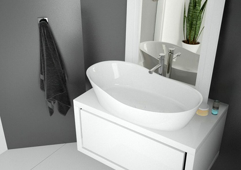 Siostra wanny Namur Lounge: umywalka nablatowa