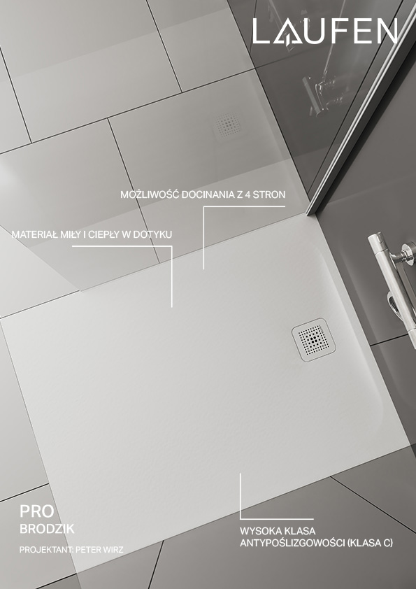 Laufen Pro brodzik prostokątny 120x90 cm biały H2109580000001