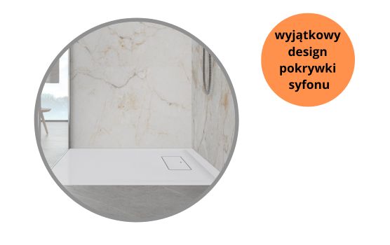 Dyskretna forma pokrywki syfonu Modern Mineral