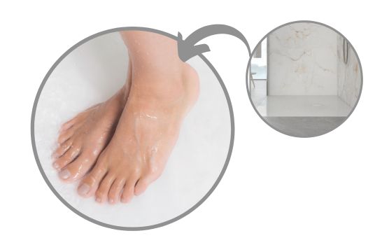 Strefa prysznicowa w wersji Open Mineral