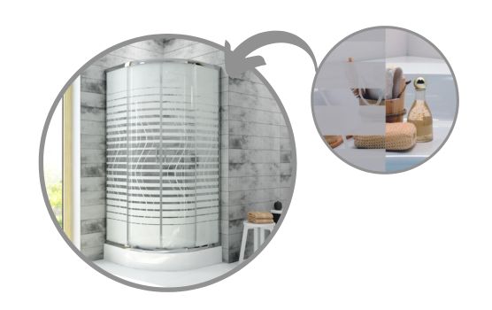 Intymność strefy prysznicowej!