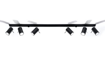 Plafon RING 6L czarny