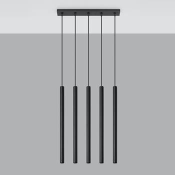 Lampa wisząca PASTELO 5 czarna