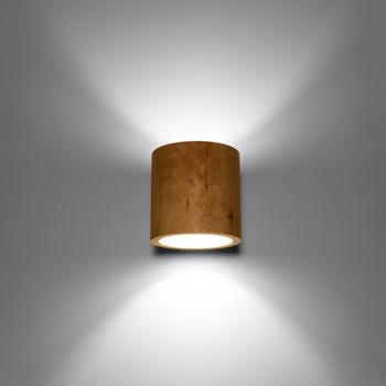 Drewniany kinkiet ORBIS