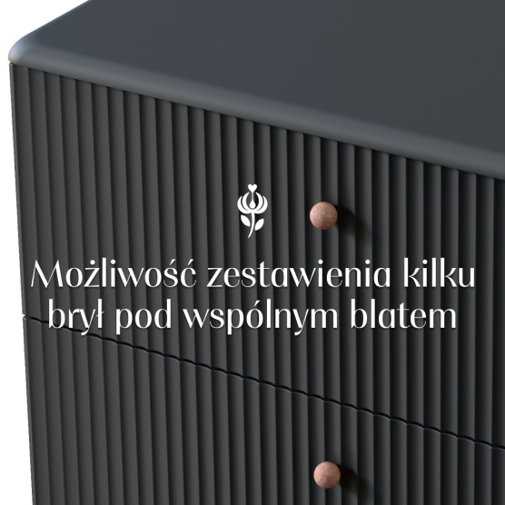 Możliwość zestawienia brył pod wspólnym blatem