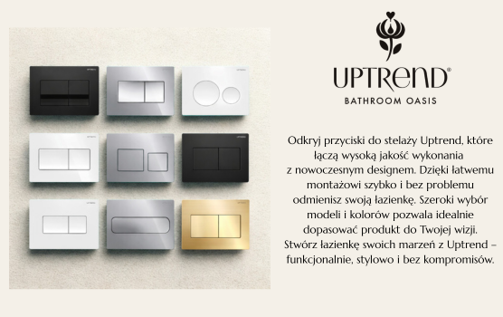 Przyciski do stelaży Uptrend – styl, jakość.