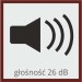Głośność 26 dB