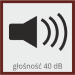 Głoność 40dB