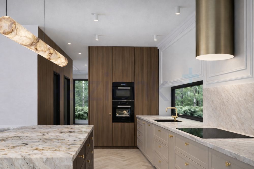 Nowoczesna kuchnia w stylu rustykalnym