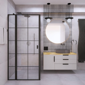 Geometryczna łazienka