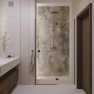 Prysznic w minimalistycznej łazience