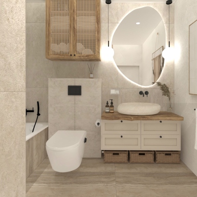 Łazienka inspirowana naturą