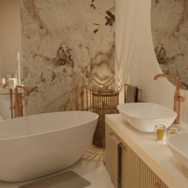 Nastrojowa ciepła łazienka