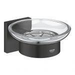 Grohe Start Cube mydelniczka ścienna czarna-przezroczysta 410962430