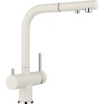 Blanco Fontas-S II bateria kuchenna stojąca z podłączeniem do filtra wody Silgranit delikatny biały/chrom 526947