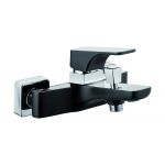 Deante Hiacynt bateria wannowo-prysznicowa czarna/chrom BQHB100