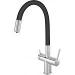 Ferro Filtrata bateria kuchenna do filtra wody stojąca chrom-czarna BFT41B