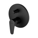 Hagser Della bateria wannowo-prysznicowa podtynkowa komplet czarny mat HGR11000034