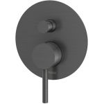 Kohlman Axel Gray bateria wannowo-prysznicowa podtynkowa grafit szczotkowany QW210AG