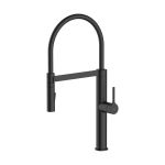 Oltens Borga bateria kuchenna stojąca czarny mat 35207300