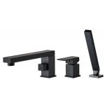 Rea Glen Black bateria wannowo-prysznicowa 3-otworowa czarny mat REA-B6630