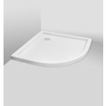 Bravat Slim brodzik półokrągły 80x80 cm biały BVTSL80/5.5