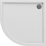 Oltens Superior brodzik półokrągły 90x90 cm akrylowy biały 16002000