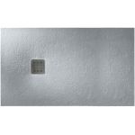 Roca Terran brodzik prostokątny 140x70 cm kompozyt Stonex szary cement AP015782BC01300