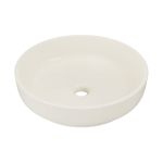 Comad River 1 umywalka 40x40 cm okrągła nablatowa kremowy mat RIVER 1 IVORY MATT UN 40 ( E-6595 )