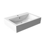 Kfa Orne 60 umywalka 60x43 cm nablatowa prostokątna biała 1610-584-060