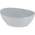 Megstyl Zora umywalka 41x34 cm owalna nablatowa biała 3192