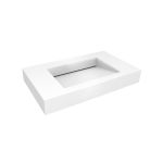 Oltens Stila umywalka 100x45 cm ścienna LavaForm biały połysk 40003000