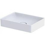 Oristo Floppy umywalka 50x36 cm nablatowa prostokątna biała UBL-FL-50-91