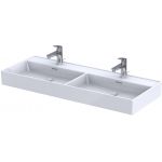 Oristo Bold umywalka 120,4x46,5 cm meblowa podwójna prostokątna biała UME-BD-120-91-D
