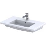 Oristo Twins umywalka 80,2x46,1 cm meblowa prostokątna biała UME-TW-80-91