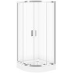 Cersanit Arteco kabina prysznicowa 90 cm półokrągła szkło przezroczyste S157-002
